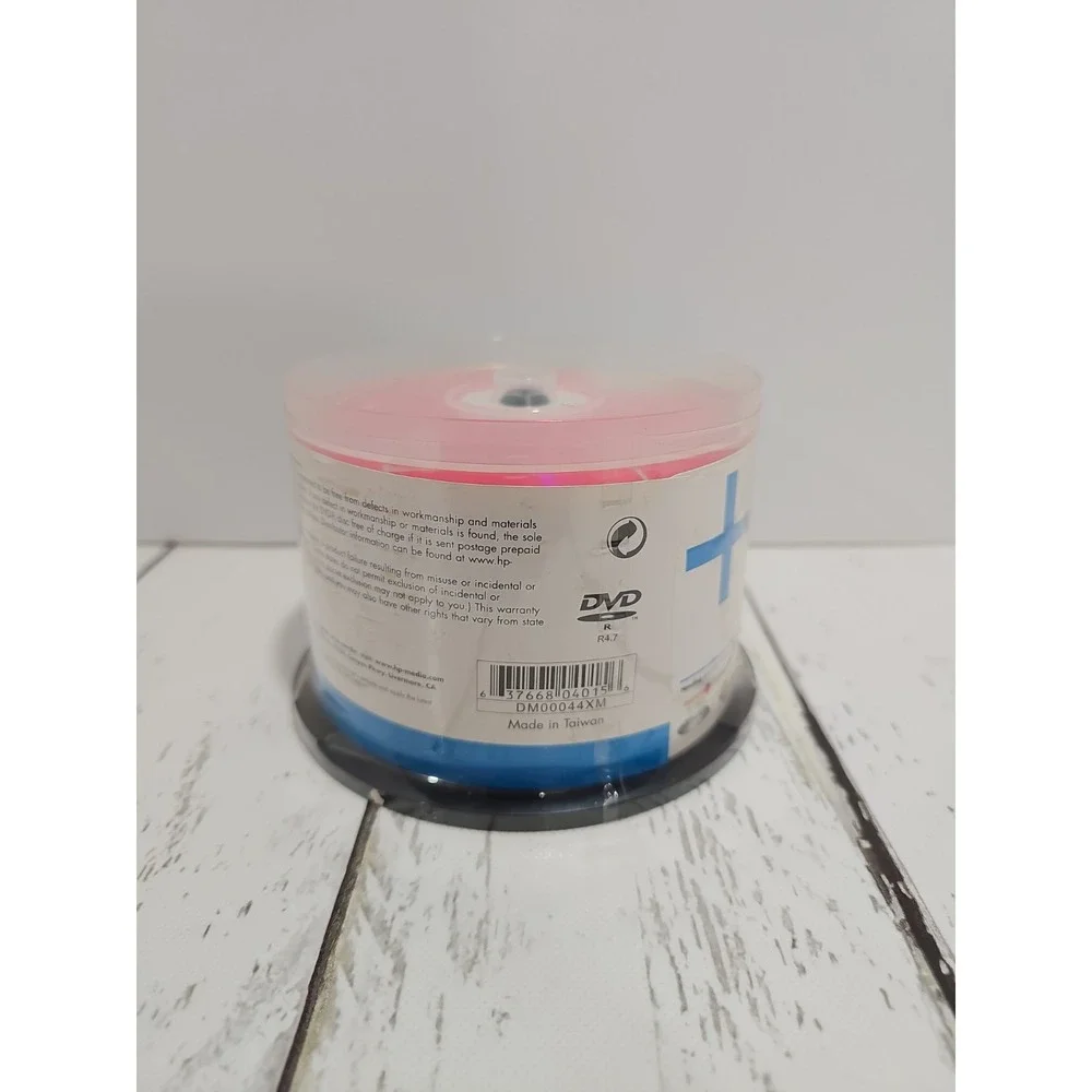 New, HP invent, HP DVD-R, 16X 4.7 GB, 120 min, 50 pack. Sealed.